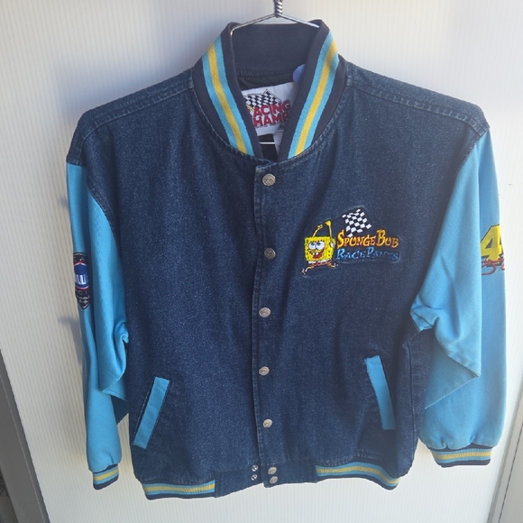 Kids Jean Jacket Sponge Bob .embroidered - Picture 1 of 9